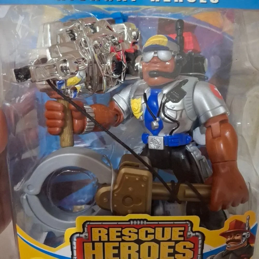 VTG Fisher-Price Rescue Heroes Jake Justice Police Officer Action Figure 2000
